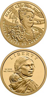 1 dollar coin Mary Kawena Pukui  | USA 2025