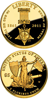 5 dollar coin Medal of Honor | USA 2011