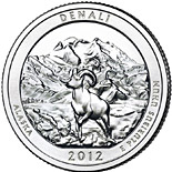 25 cents coin Denali National Park  – Alaska | USA 2012