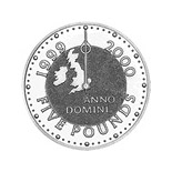 5 pound coin Millennium | United Kingdom 1999