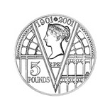 5 pound coin Centenary of Queen Victoria's death | United Kingdom 2001