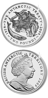 2 pound coin 50th Anniversary of the Antarctic Treaty | United Kingdom 2009