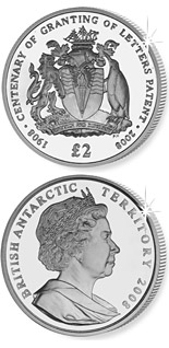 2 pound coin World's First Antarctic | United Kingdom 2008