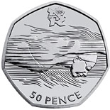 50 pound coin Aquatics | United Kingdom 2011
