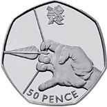 50 pence coin Archery | United Kingdom 2011