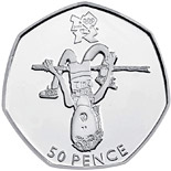 50 pence coin Athletics | United Kingdom 2009