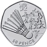 50 pound coin Badminton | United Kingdom 2011