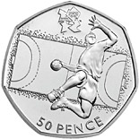 50 pence coin Handball | United Kingdom 2011