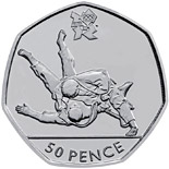 50 pence coin Judo | United Kingdom 2011