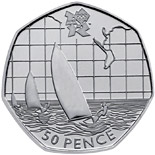 50 pence coin Sailing | United Kingdom 2011