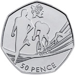 50 pence coin Triathlon | United Kingdom 2011