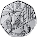 50 pence coin Volleyball | United Kingdom 2011