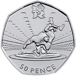 50 pence coin Wrestling | United Kingdom 2011