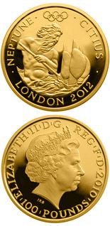 100 pound coin Faster - Neptune  | United Kingdom 2010
