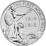 20 pound coin First World War Outbreak  | United Kingdom 2014