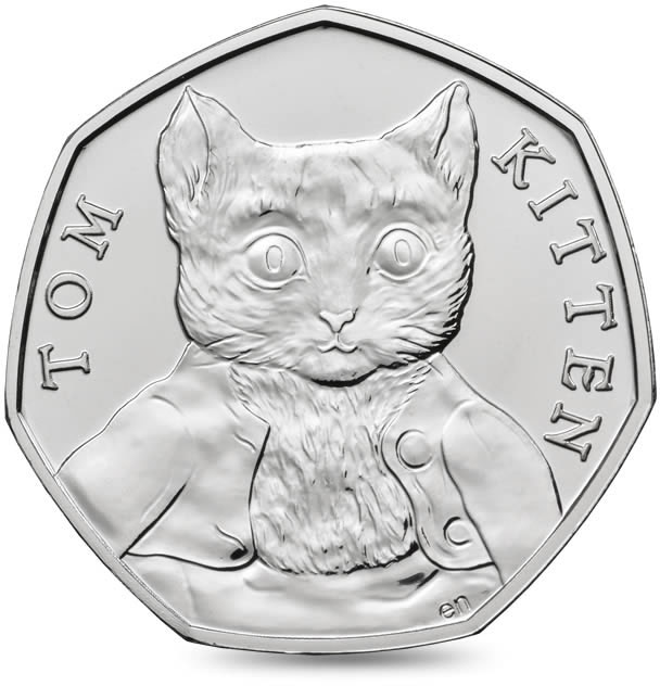 Image of 50 pence coin - Tom Kitten | United Kingdom 2017
