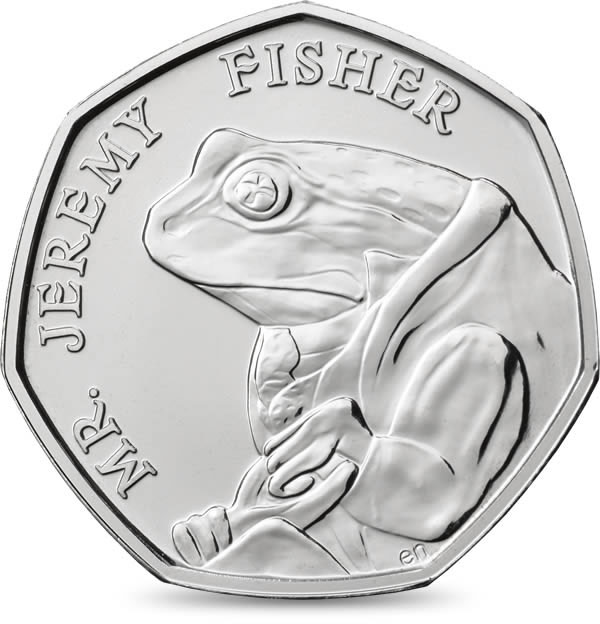 Image of 50 pence coin - Mr Jeremy Fisher | United Kingdom 2017