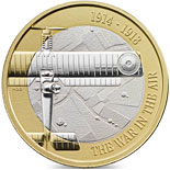 2 pound coin 100th Anniversary of the First World War Aviation | United Kingdom 2017