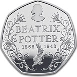 50 pence coin Beatrix Potter Anniversary | United Kingdom 2016