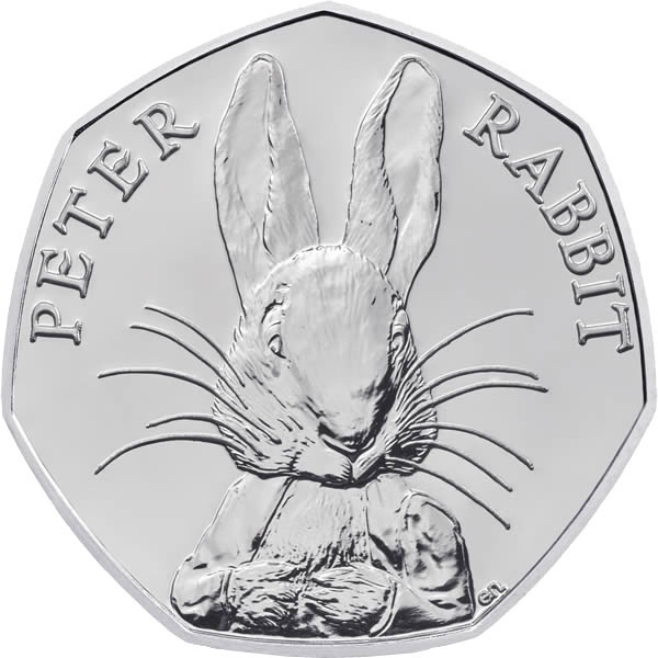 Image of 50 pence coin - Peter Rabbit | United Kingdom 2016