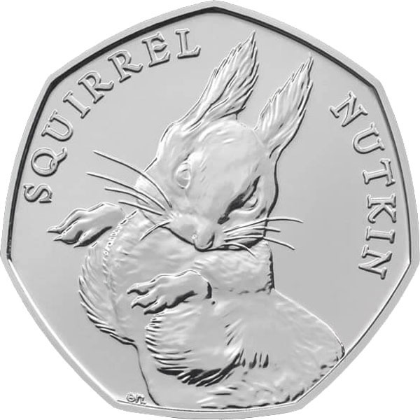 Image of 50 pence coin - Squirrel Nutkin | United Kingdom 2016