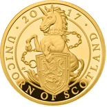 100 pound coin The Unicorn of Scotland | United Kingdom 2017