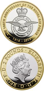 2 pound coin RAF Centenary | United Kingdom 2018