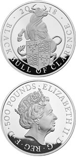500 pound coin The Black Bull of Clarence | United Kingdom 2018