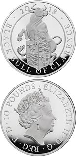 10 pound coin The Black Bull of Clarence | United Kingdom 2018