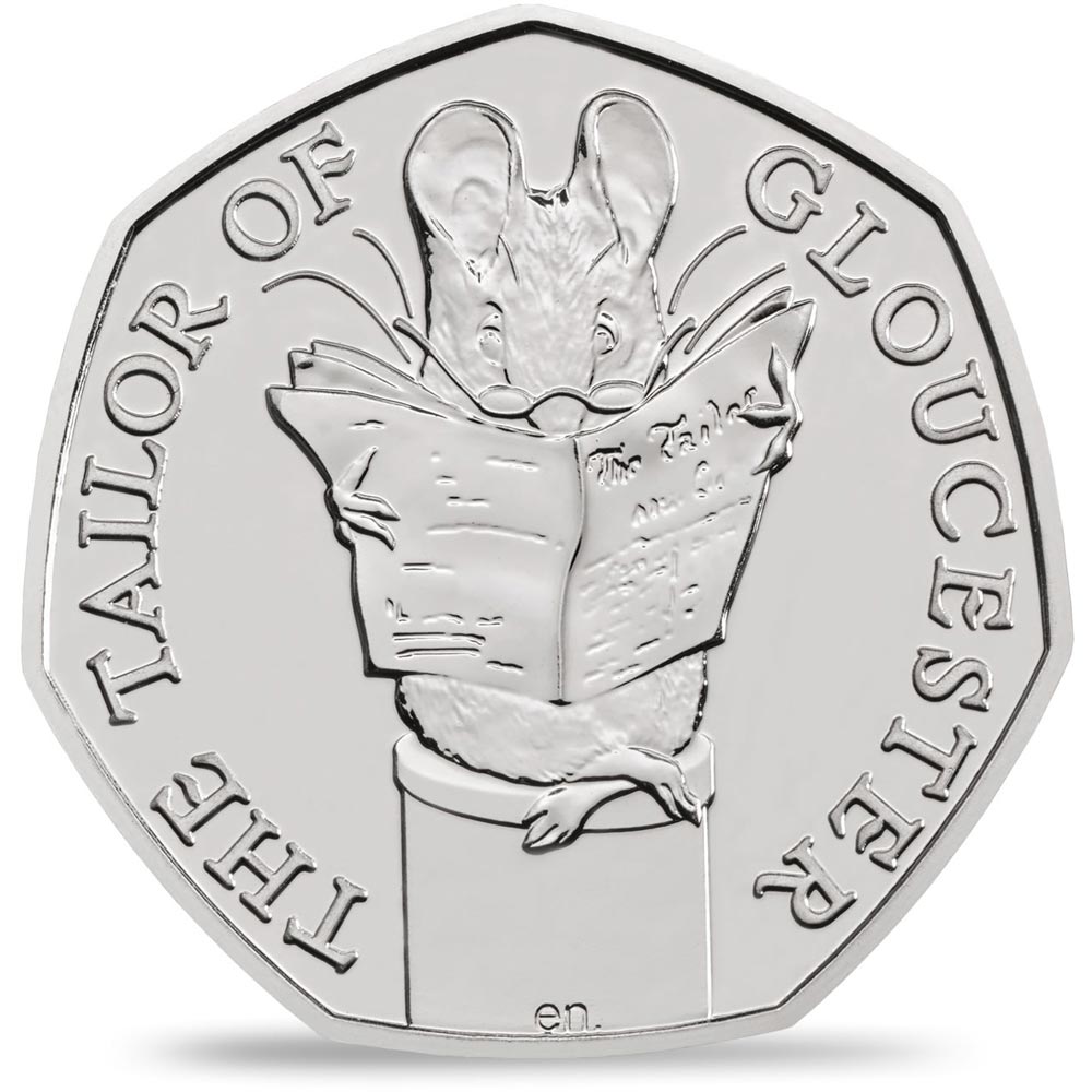 Image of 50 pence coin - The Tailor of Gloucester™ | United Kingdom 2018