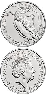 5 pound coin Legend of the Ravens | United Kingdom 2019