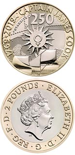 2 pound coin 250th Anniversary of Captain Cook’s Voyage | United Kingdom 2019