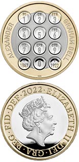 2 pound coin Alexander Graham Bell | United Kingdom 2022