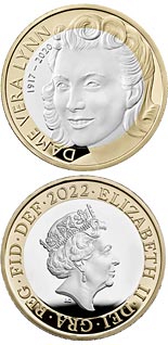 2 pound coin Celebrating the Life and Legacy of Dame Vera Lynn | United Kingdom 2022