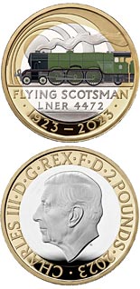 2 pound coin The Centenary of Flying Scotsman | United Kingdom 2023