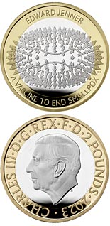 2 pound coin Edward Jenner | United Kingdom 2023