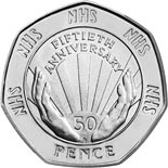 50 pence coin 50th Anniversary of the National Health Service | United Kingdom 1998