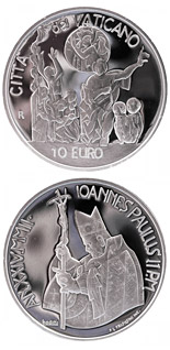 10 euro coin 35th World Day of Peace  | Vatican City 2002