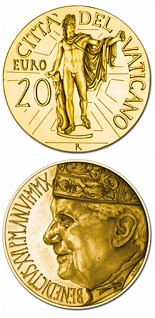 20 euro coin Masterpieces of Sculpture – Apollo of Belvedere and Augustus of Prima Porta | Vatican City 2010