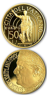 50 euro coin Masterpieces of Sculpture – Apollo of Belvedere and Augustus of Prima Porta | Vatican City 2010