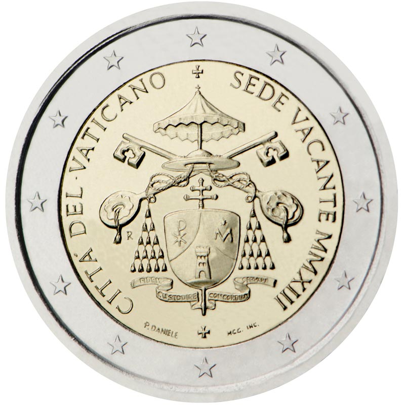 Image of 2 euro coin - Sede Vacante MMXIII | Vatican City 2013