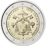 2 euro coin Sede Vacante MMXIII | Vatican City 2013