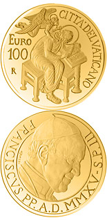 100 euro coin The Evangelists: Matthew | Vatican City 2015