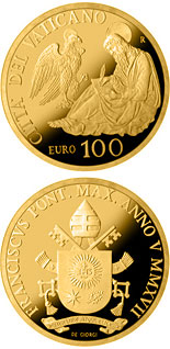 100 euro coin The Evangelists: Saint John | Vatican City 2017