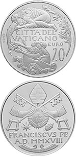 20 euro coin Papa Francisco Year MMXVIII  | Vatican City 2018