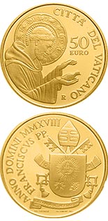 50 euro coin Papa Francisco Year MMXVIII  | Vatican City 2018