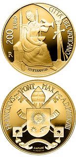 200 euro coin The Cardinal Virtues - Temperance | Vatican City 2018