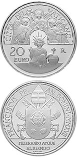 20 euro coin The archangels Gabriel, Raphael and Michael | Vatican City 2017