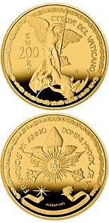 200 euro coin The Archangels: Michael | Vatican City 2019