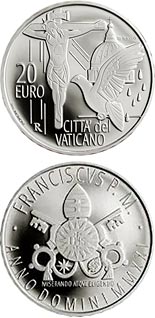 20 euro coin Pope Francis Year MMXXI | Vatican City 2021